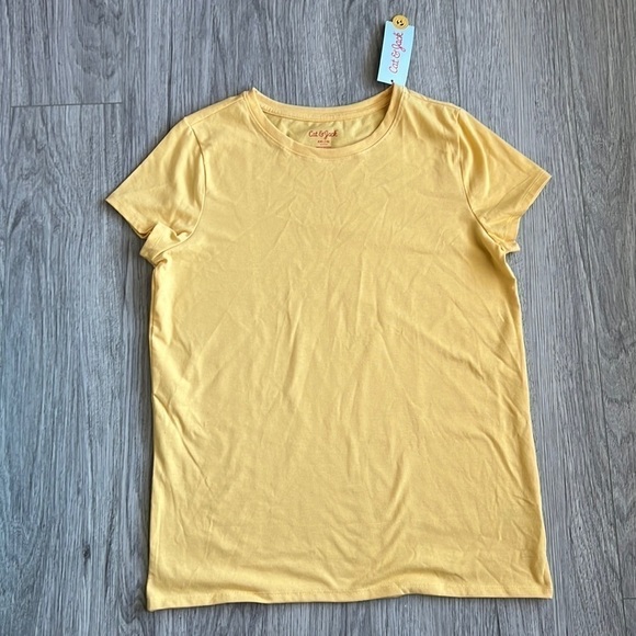 Cat & Jack Yellow TShirt Size XL 14/16 - Picture 1 of 4
